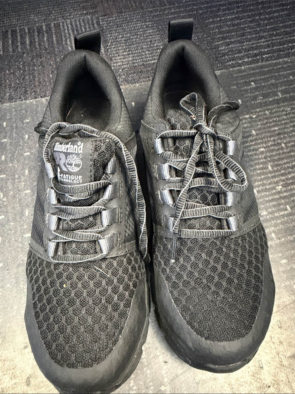 Timberland Woman’s  Black steel Toe Lightweight Breathable Lace-Up Sneakers